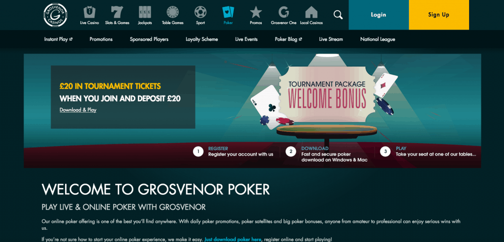 Grosvenor Poker Online